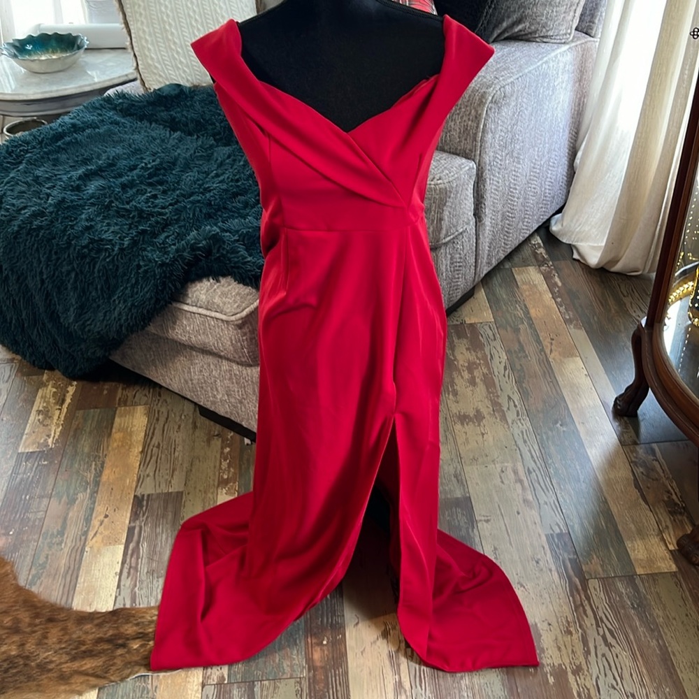 Large red dress